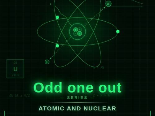 Odd One Out Atomic and Nuclear worksheet CCEA GCSE Physics