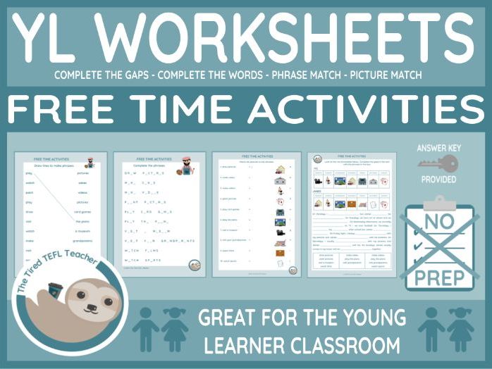 ESL Free Time Activities Worksheets
