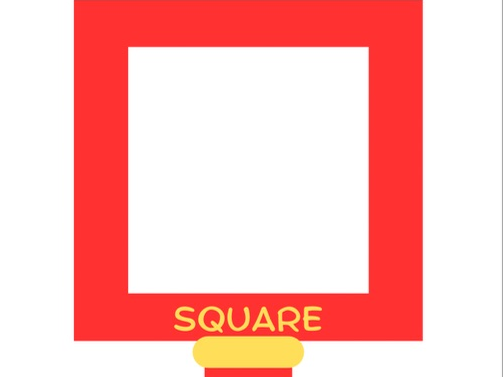 Shape hunt activity - magnifying glasses