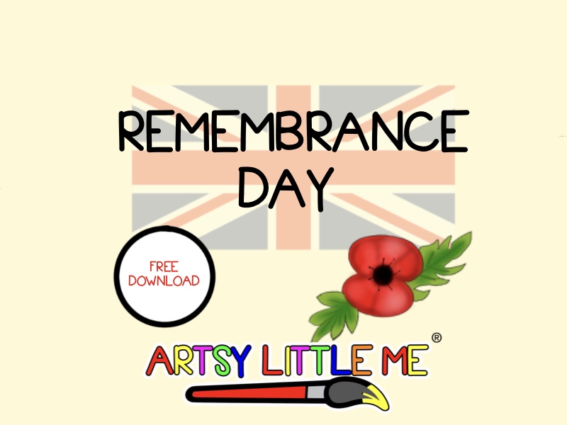 Remembrance Day Art Worksheet - Free Download - Artsy Little Me