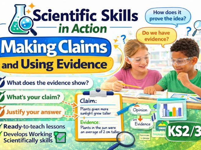 Investigate Like a Scientist: Making Claims and Using Evidence (KS2/3 Science Skills)