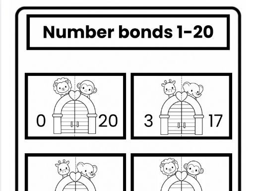 Zoo Number Bonds to 20 | KS1 Maths
