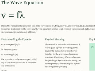 iGCSE Physics - 3.1 General Properties of Waves