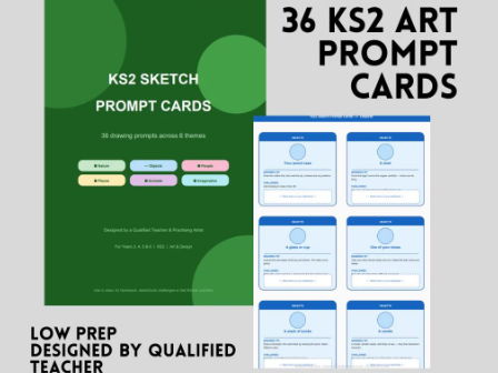 KS2 Sketch Prompt Cards x 36