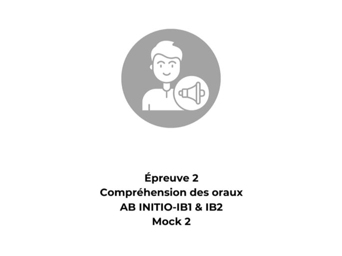 French Ab Initio Listening Mock Exam 2