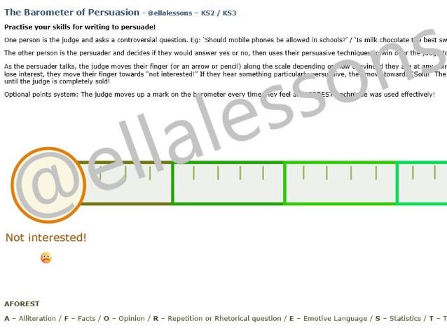 The Barometer of Persuasion - @ellalessons