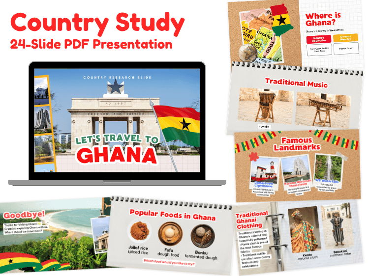 Ghana Country Study | 24-Slide Geography & Culture Presentation