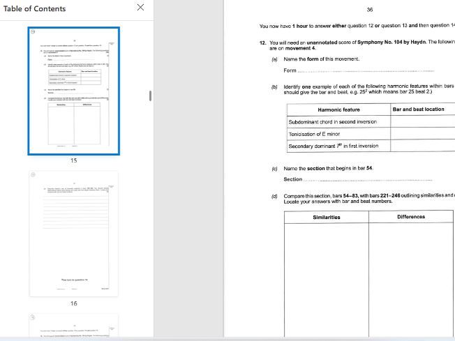 Eduqas A Level Music - Haydn Q12 practice questions