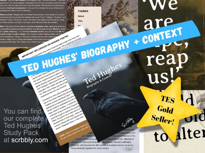 Ted Hughes - Biography and Context | Teaching Resources