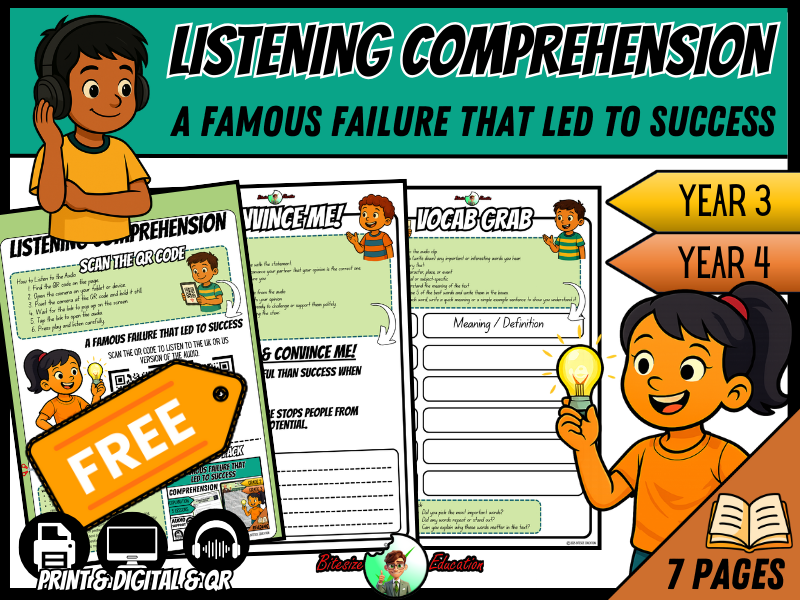 A Famous Failure That Led to Success | Listening Comprehension | Year 3/4