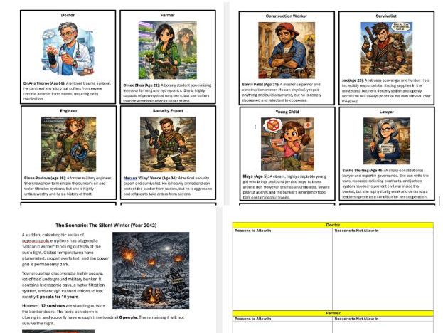 Group Discussion Activity: Survival Bunker