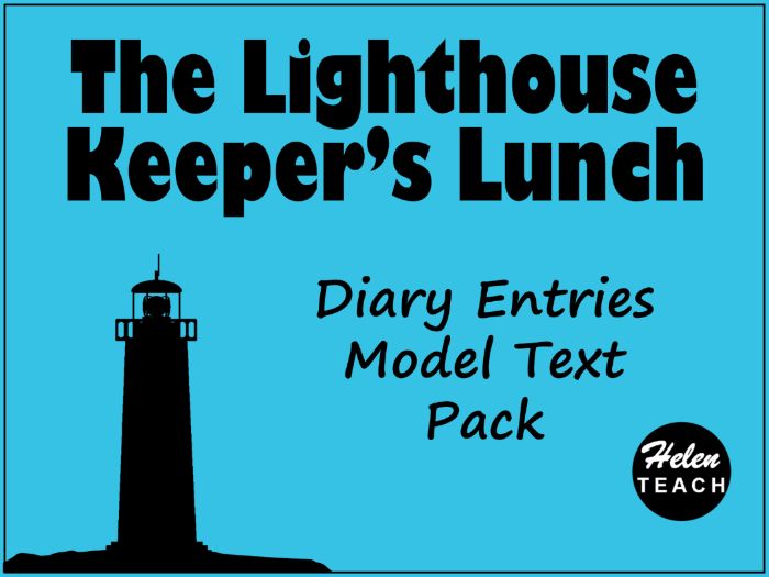 The Lighthouse Keeper's Lunch | Diary Entry Model Texts & Planning Pack