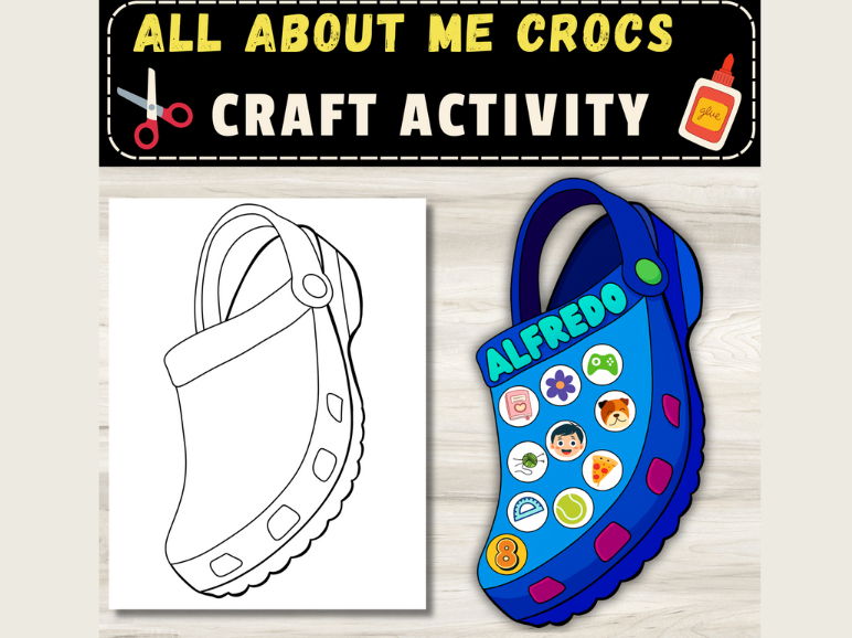All About Me Crocs Craft | First Week of School Getting To Know You Activities