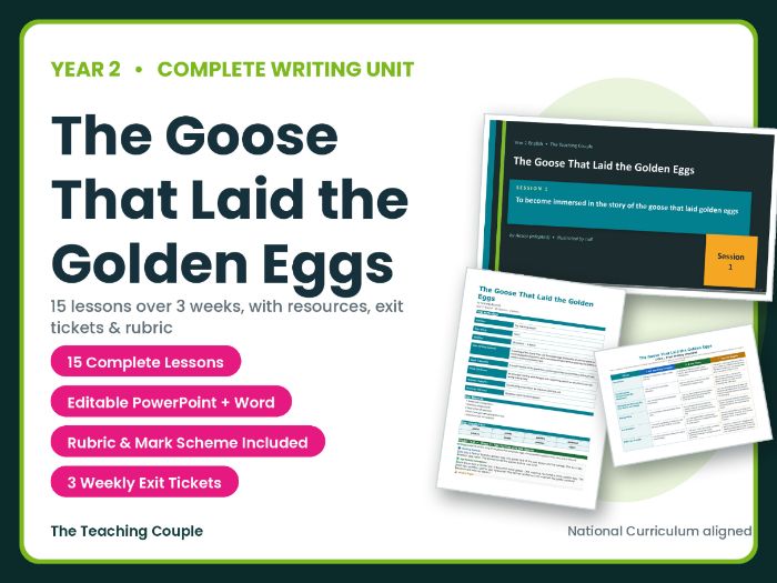 The Goose That Laid the Golden Eggs | Year 2 English Unit