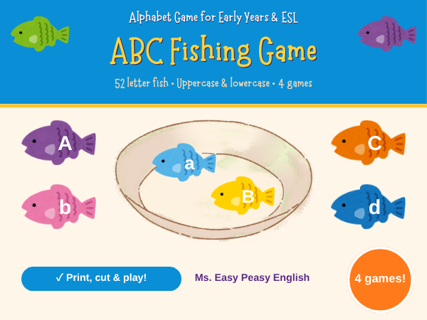 ABC Fishing Game Alphabet Letters for ESL