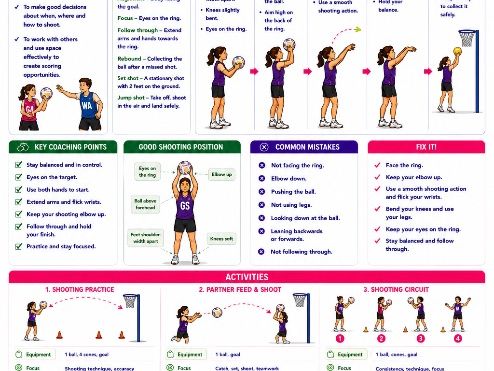 Netball - Practical / TA resource card