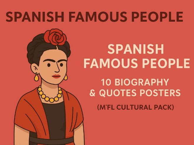 Spanish Famous People – Biography & Quotes Pack