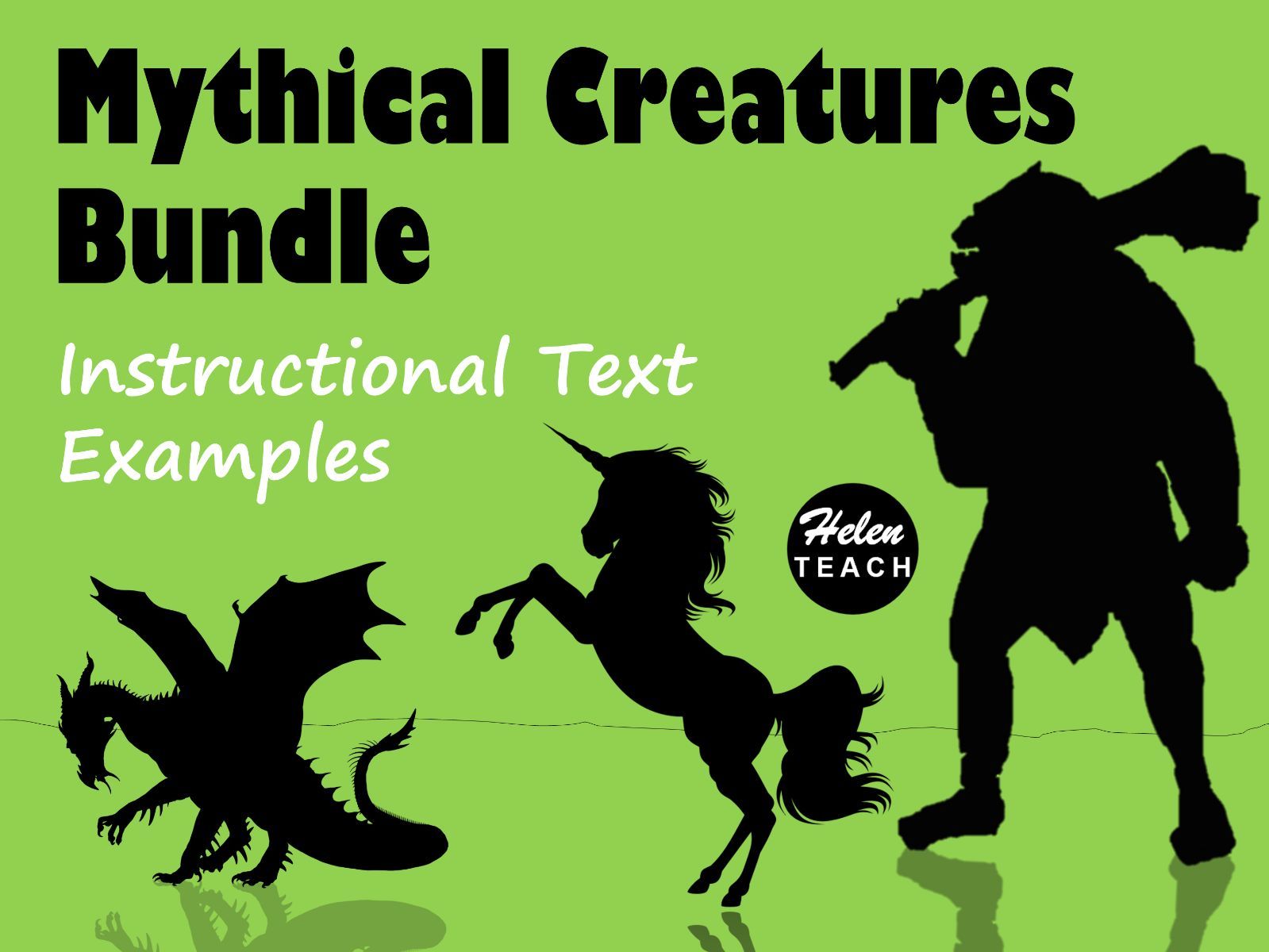 Mythical Creatures | 3 Example Instructions BUNDLE with Feature Find Sheets & Answers