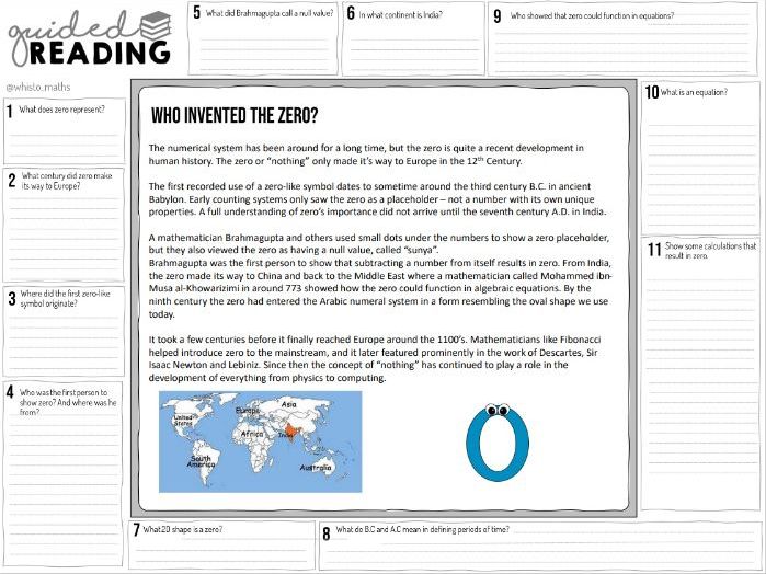 Guided Reading - maths