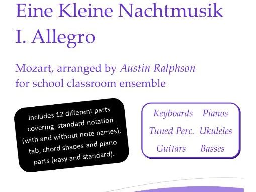 Classroom Performance: Eine Kleine Nachtmusik 1st mvt. Allegro with backing track