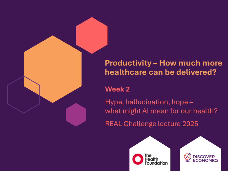 Lesson (2 of 4) - Productivity of AI in Helthcare: How much more healthcare can be delivered?