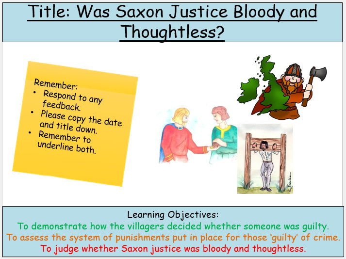 Saxon Crime and Punishment
