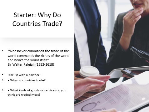 OCR A Level Geography Trade in the Contemporary World