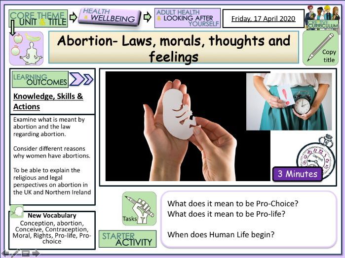 Abortion Legality and Morality - PSHE | Teaching Resources