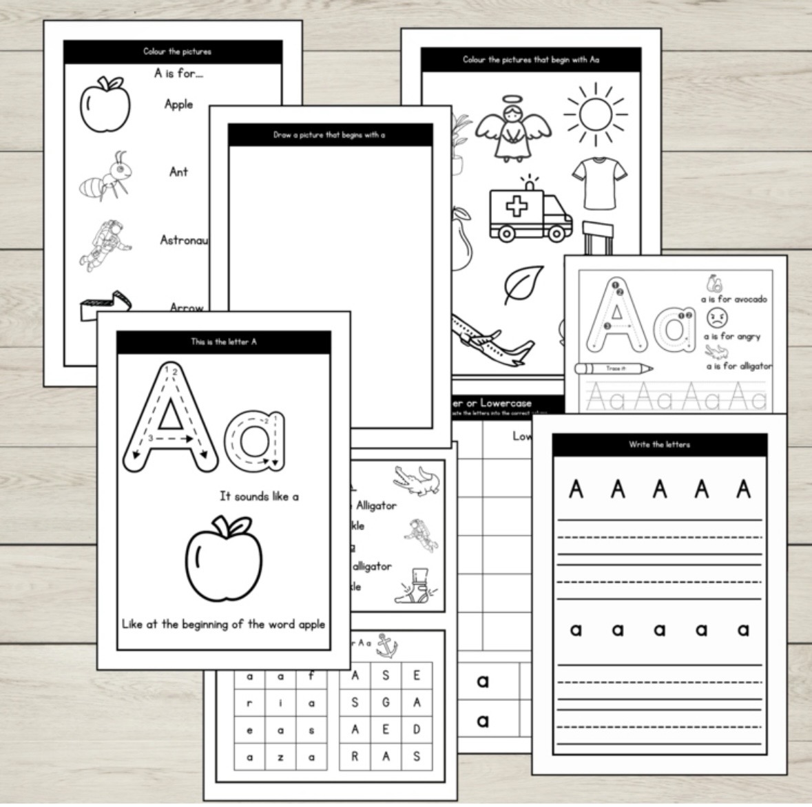FREE Letter of the Week A Worksheets - Alphabet and Phonics Activities ...