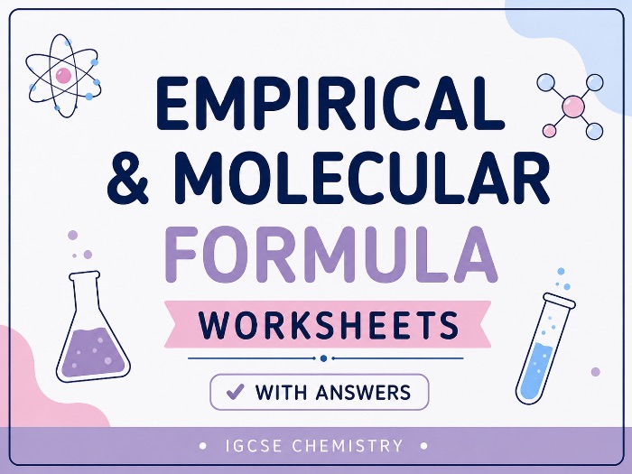 Empirical Molecular Formula Worksheet