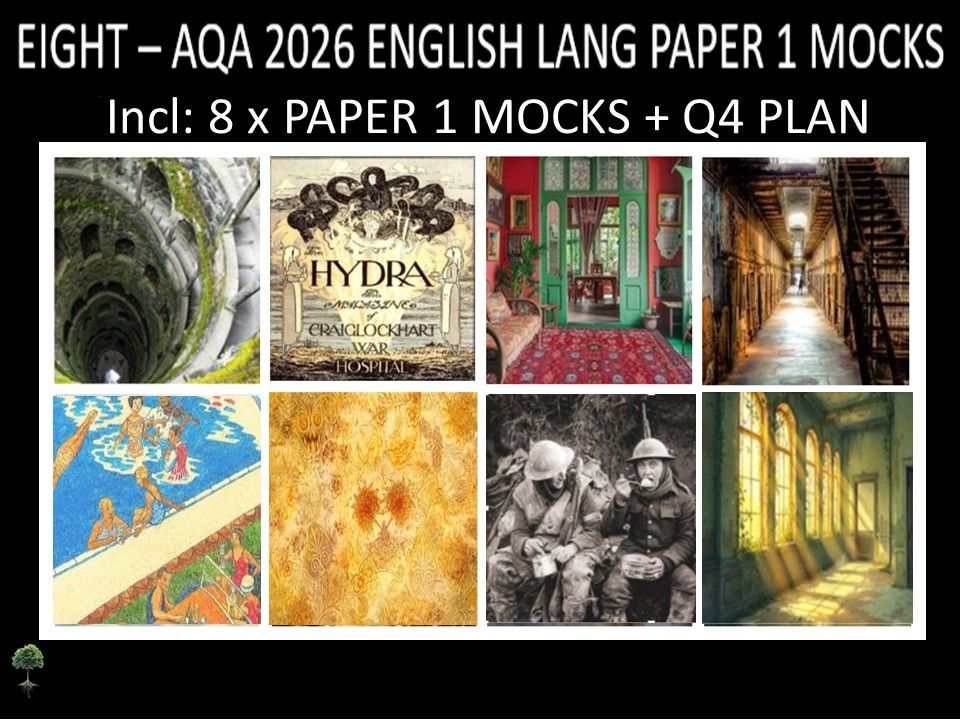 EIGHT - AQA PAPER 1 | 2026 FULL MOCKS | Q4 PLAN
