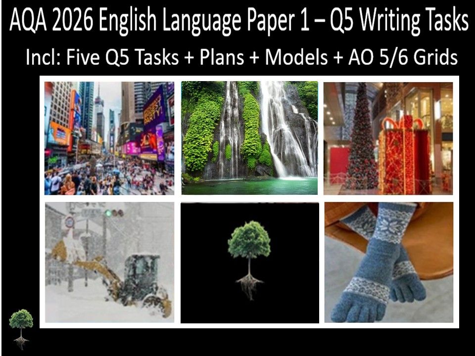 Five Question 5 - AQA 2026 GCSE English Language Paper 1 | Plans, AO Grids, Models
