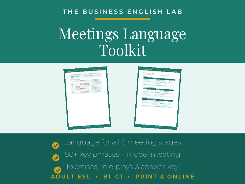 Business English Meetings Toolkit