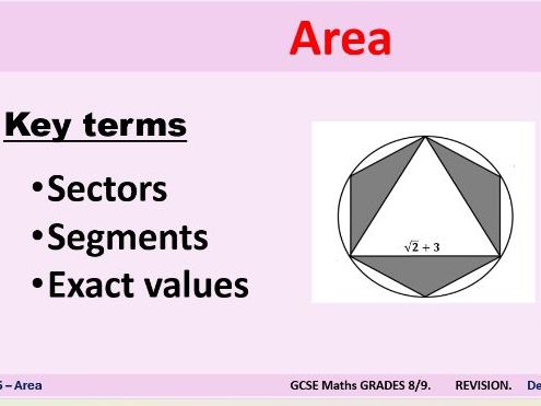 Area - Revision for Grades 8/9 - PPT