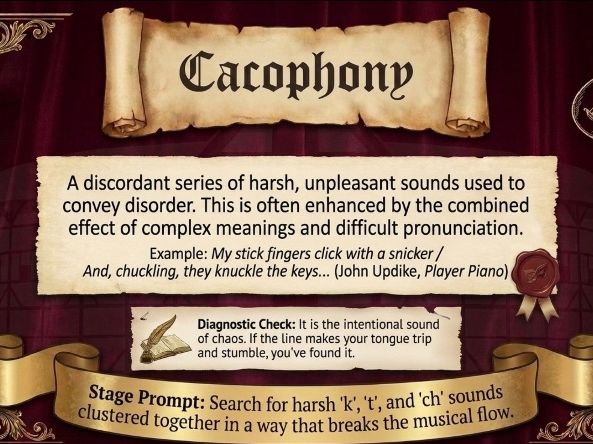Poetry Terminology Classroom Posters | Shakespeare Theatre Theme | 15 A4