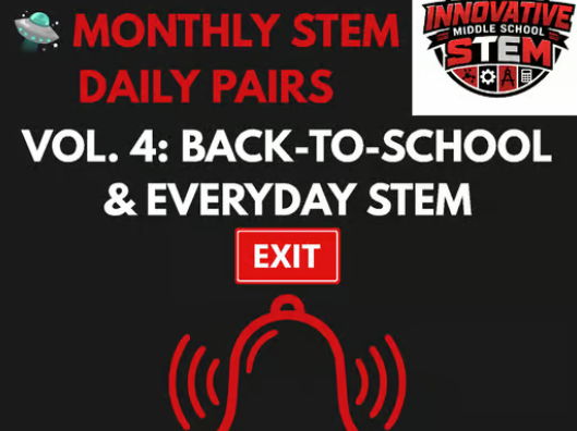 Back to School STEM Bell Ringers Bundle