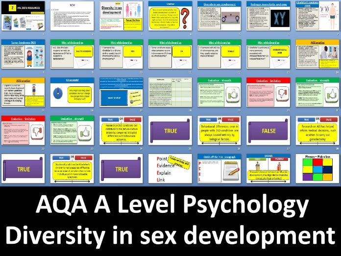 Diversity in sex development | First exams in 2027 - AQA A Level Psychology (Gender)