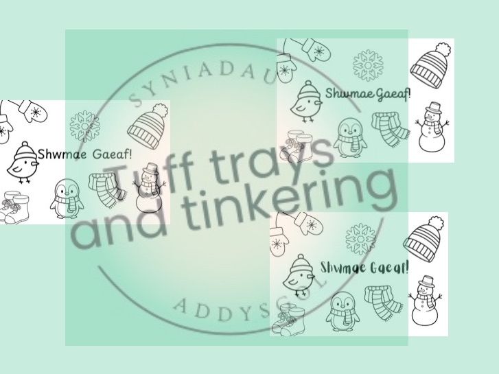 shwmae gaeaf tymhorau cyfnod sylfaen ps1 meithrin