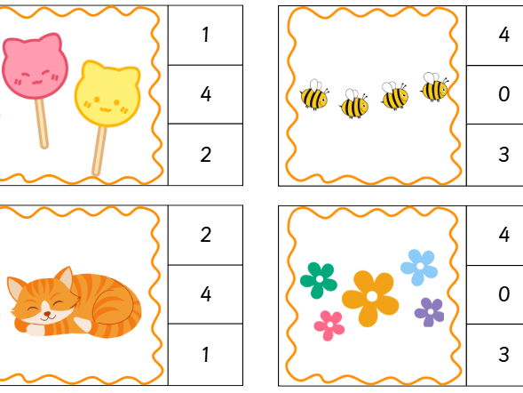 Count to 5 – Peg the Number Activity