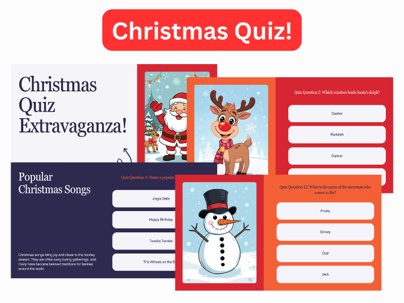 Christmas Quiz PowerPoint – KS1 & KS2 Festive Fun
