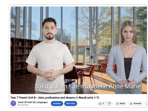 08. FRENCH SHORT STORY - Grade 6. Unit 8: Les différentes professions