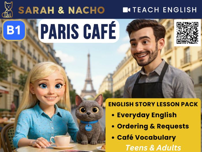Paris Café B1 ESL Everyday English Video Lesson