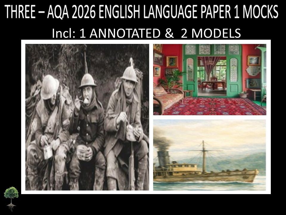 THREE  - AQA PAPER 1 | 2026 FULL MOCKS | ANNOTATED | MODELS