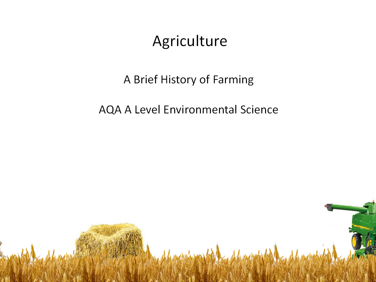 A Level Environmental Science - Agriculture BUNDLE 25% off