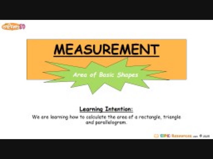 Editable Unit PowerPoints: Measurement Level 2 (Differentiated)
