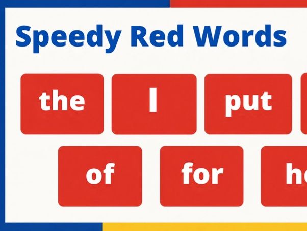 RWI Red Words Interactive PowerPoint | Red Ditty Words & Reading Practice