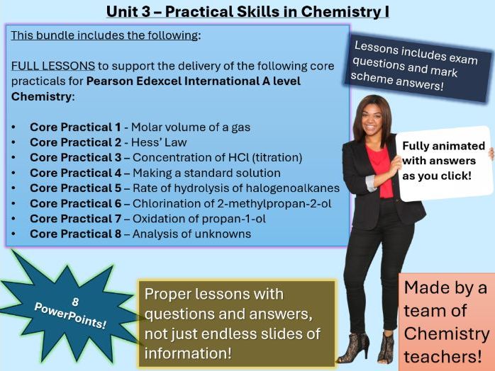 Edexcel IAL Chemistry – Unit 3 Practical Skills in Chemistry I | AS Lessons