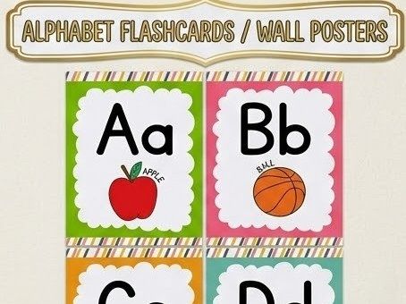 Alphabet Flashcards / Wall Posters - A to D (Bright & Engaging Classroom Decor)