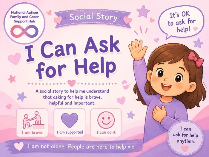 I Can Ask for Help: Autism Social Story