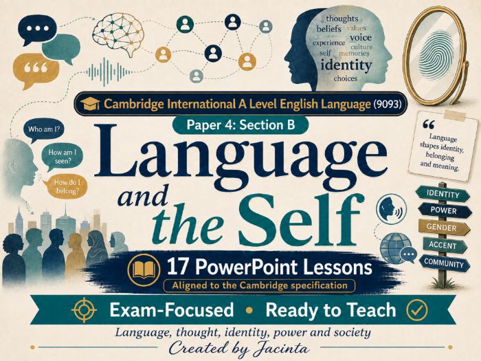 Cambridge 9093 Paper 4 Language and the Self